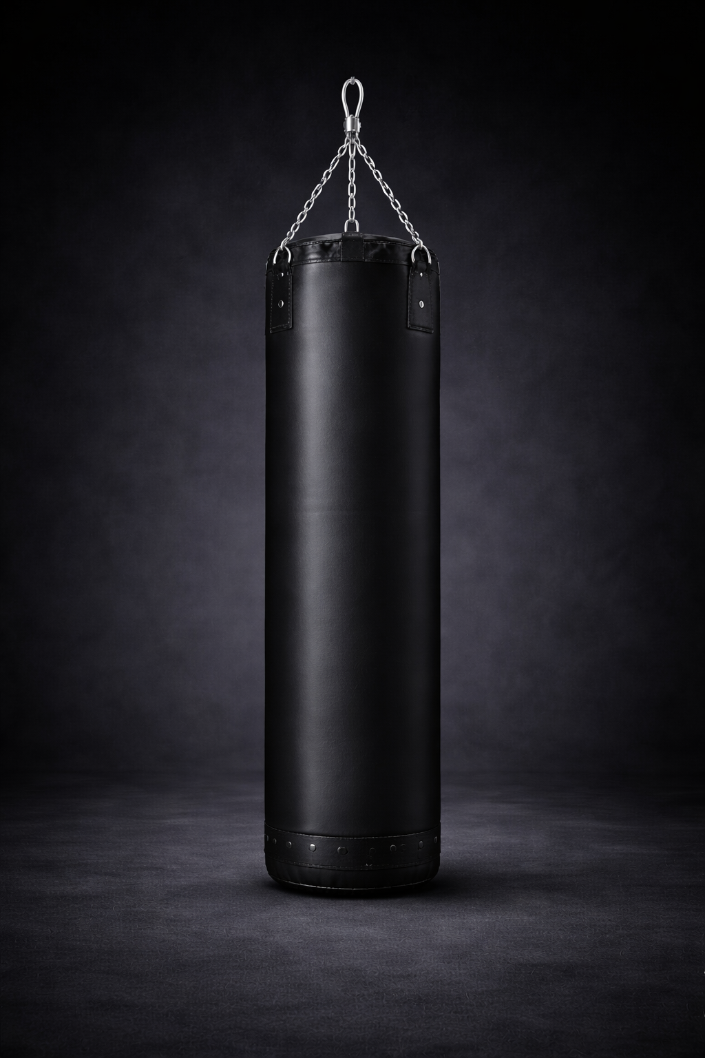 Δερμάτινος Σάκος Μποξ 45kg με Ύψος 150cm Μαύρος